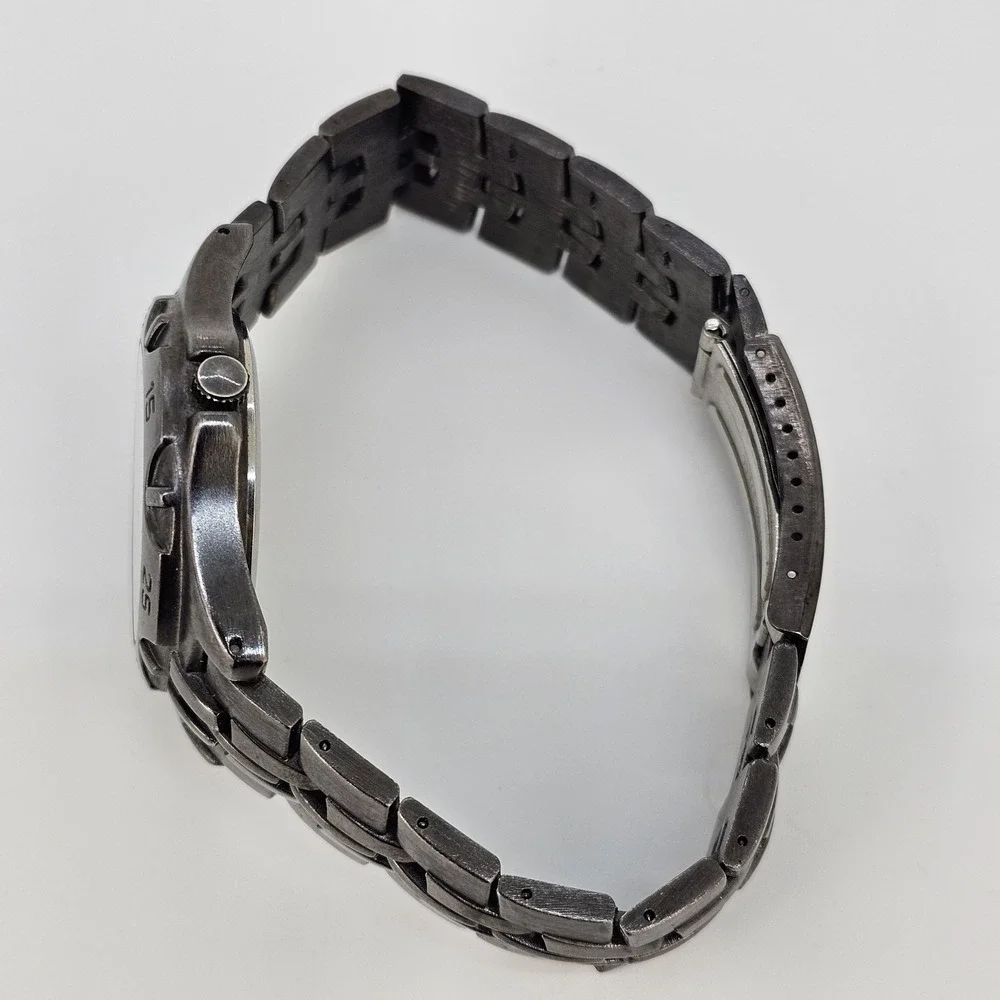 Men's‎ Watch 40MM Black Dial Date Black Bracelet Band 8.5